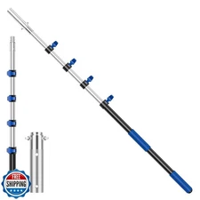 Pool Pole Telescopic 16FT Heavy Duty Upgraded Aluminum, 16 Ft Extension/Exten