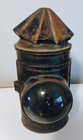 ANTIQUE BULLS EYE POLICE LANTERN 7 1/2" TALL  -  OIL HOLDER — photo 1