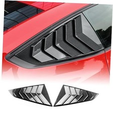 for 2024 2025 Mustang Rear Side Window Louvers Air Vent Carbon Fibre Pattern