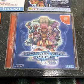 Obi postcard flyer 1 booklet theory Phantasy Star Online Ver2 DreamCast K4297 Ja