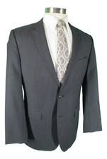 Hugo Boss James Sharp Mens Charcoal 2 Btn Wool Suit 42L