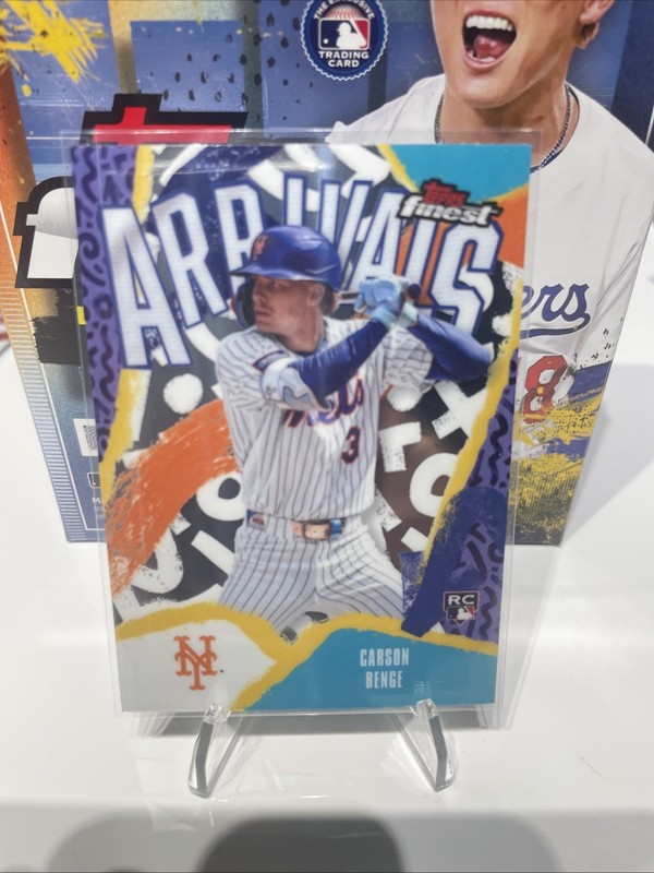 2026 Topps Finest ARRIVALS Carson Benge ROOKIE #A-30 - New York Mets