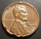 1949-S Lincoln Wheat Cent, BN Penny w/PMD, Actual Coin Shown In All Three Photos
