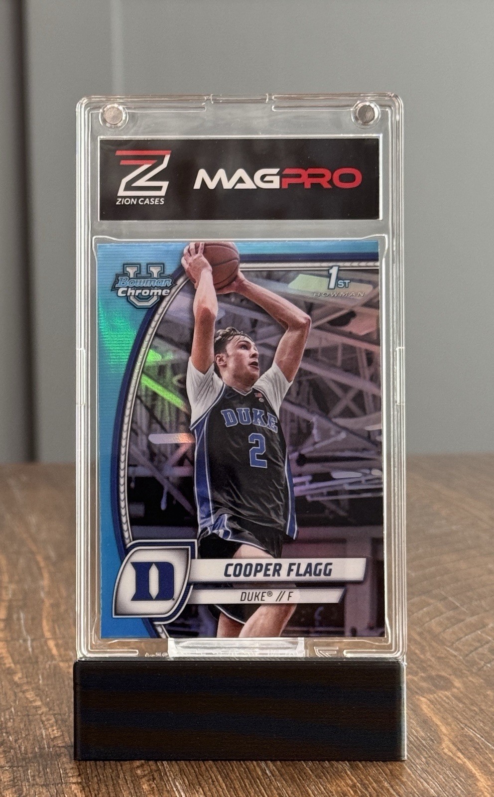 2024 Bowman Chrome University #16 Cooper Flagg Sky Blue Refractors