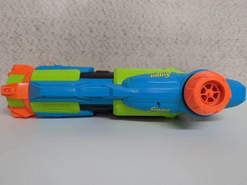 Vintage Nerf Super Soaker Aqua Shock Sneak Attack Blue/Green Color - WORKS! - Picture 9 of 16