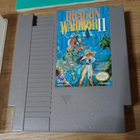 Dragon Warrior 2 Nintendo NES 1989 Edition Cartridge and Manual 