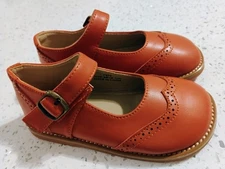 Kiderence Toddler Girls Mary Jane Dress Shoes Brown Size 8 New W/O Tags