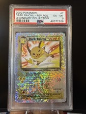 Pokemon Dark Raichu 2002 Reverse Holo Rare 7/110 Legendary Collection PSA 6 NM on eBay