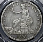 1878-S - Trade Dollar - $1 - PCGS VF30 - Gold Shield - See Video!