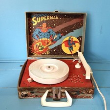 70s Superman DC Comics Record Player BOX Vintage