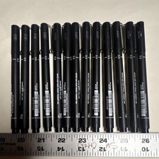 uni-ball PIN Black Fineliner Fine Line Waterproof Pigment Ink Pens Lot of 14