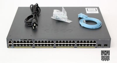 Cisco WS-C2960X-48LPD-L 2960X Switch 48x1GE PoE Ports + 2xSFP 10GE LANBASE