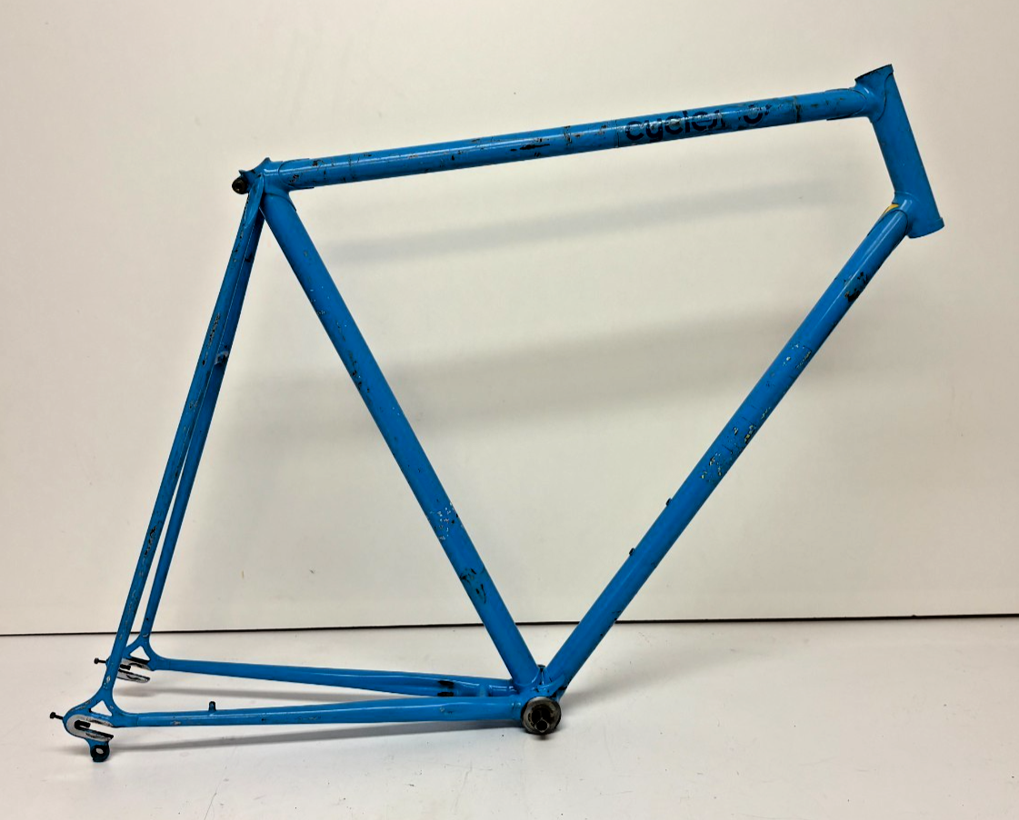 Vintage Marastoni 59cm Lugged Steel Road Bike Frame Campagnolo BB