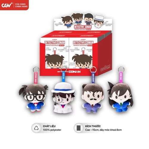 [AUTHENTIC] DETECTIVE CONAN CGV VIETNAM PLUSH KEYRING PENDANT BLIND BOX | SOOB - Picture 3 of 3