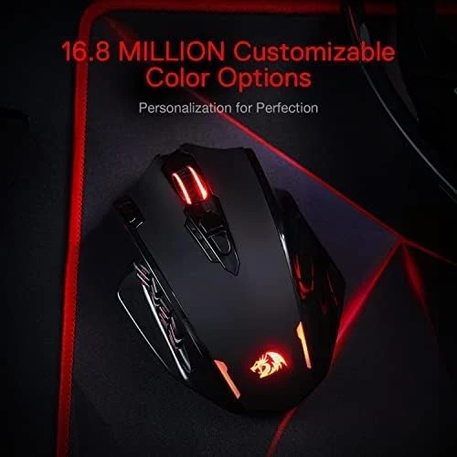 Redragon M913 Impact Elite Wireless Gaming Mouse 16000 DPI Wired/Wireless RGB Ga - Image 4 of 4
