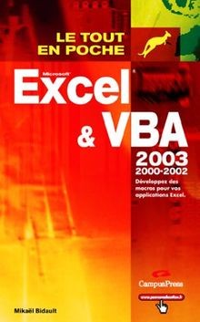 Excel et VBA 2003 von Mikaël Bidault | Buch | Zustand sehr gut