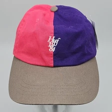 PACSUN Huf Country Club Curve Visor 6 Panel Hat Strapback Ballcap Pink/Purple