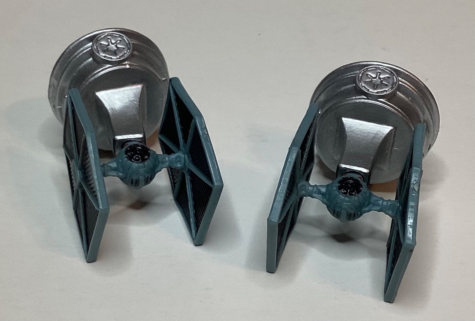 LOT OF 2 STAR WARS GALACTIC EMPIRE TIE FIGHTER PAWN CHESS PIECES- LUCASFILM LTD.