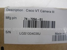 Cisco Cuva-V3 Camera III Quickcam Pro 9000 74-7254-01 New in Original Sealed Box