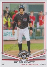 2017 Erie SeaWolves Ross Kivett RC Rookie Detroit Tigers