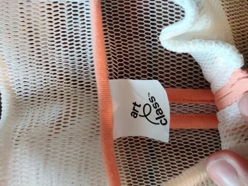 Art Class spring summer white mesh zip up jacket cute trim girls tween L 10 12 - Picture 2 of 5