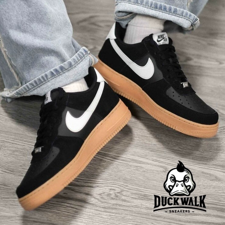 国内配送 NIKE AIR FORCE 1 '07 LV8 BLACK/G.BROWN-WHITE Nike Air Force 1 '07 LV8 Shoes Black Summit White FQ8714-004