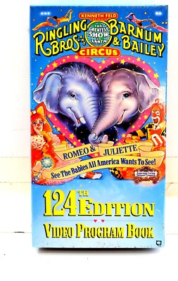 New RINGLING BROS & Barnum & Bailey Circus 124th Edition VHS Tape VIDEO PROGRAM