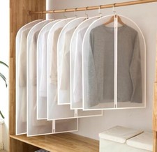 Clothes Covers Protector Bags Garment Covers Dustproof w/Zip Moth Proof Coat Bag