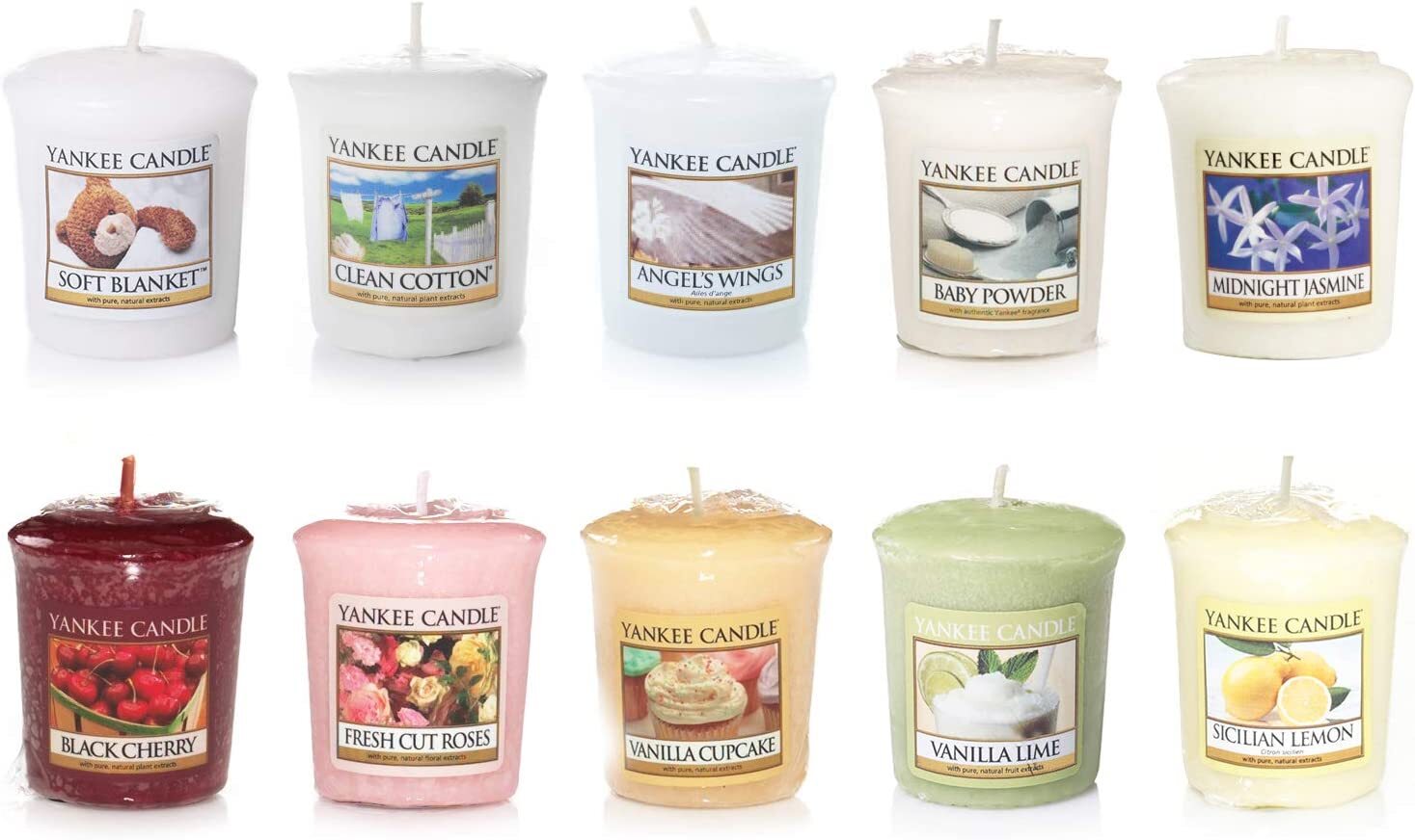 Yankee candles Assorted Fragrances Official Votive Samplers Mixed Top