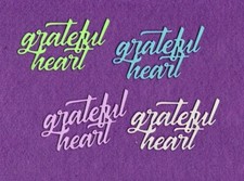 GREATFUL HEART die cuts scrapbook cards