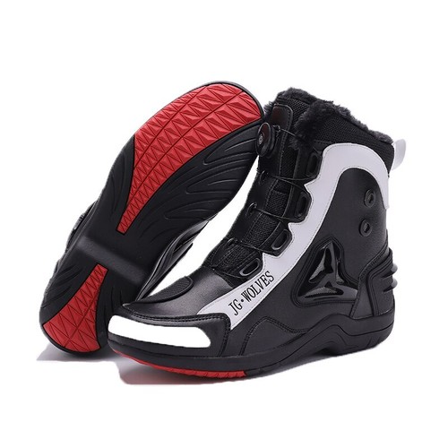 Men Motorcycle Riding Boots Wear Resistant Motorcycle Wind Proof Anti Fall Shoes - Picture 11 of 19