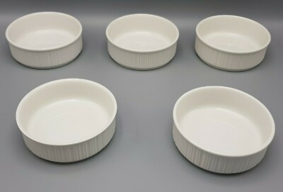 Rosenthal VARIATION weiß 5x DESSERTSCHALEN Schälchen Ø ca. 12 cm TOP selten