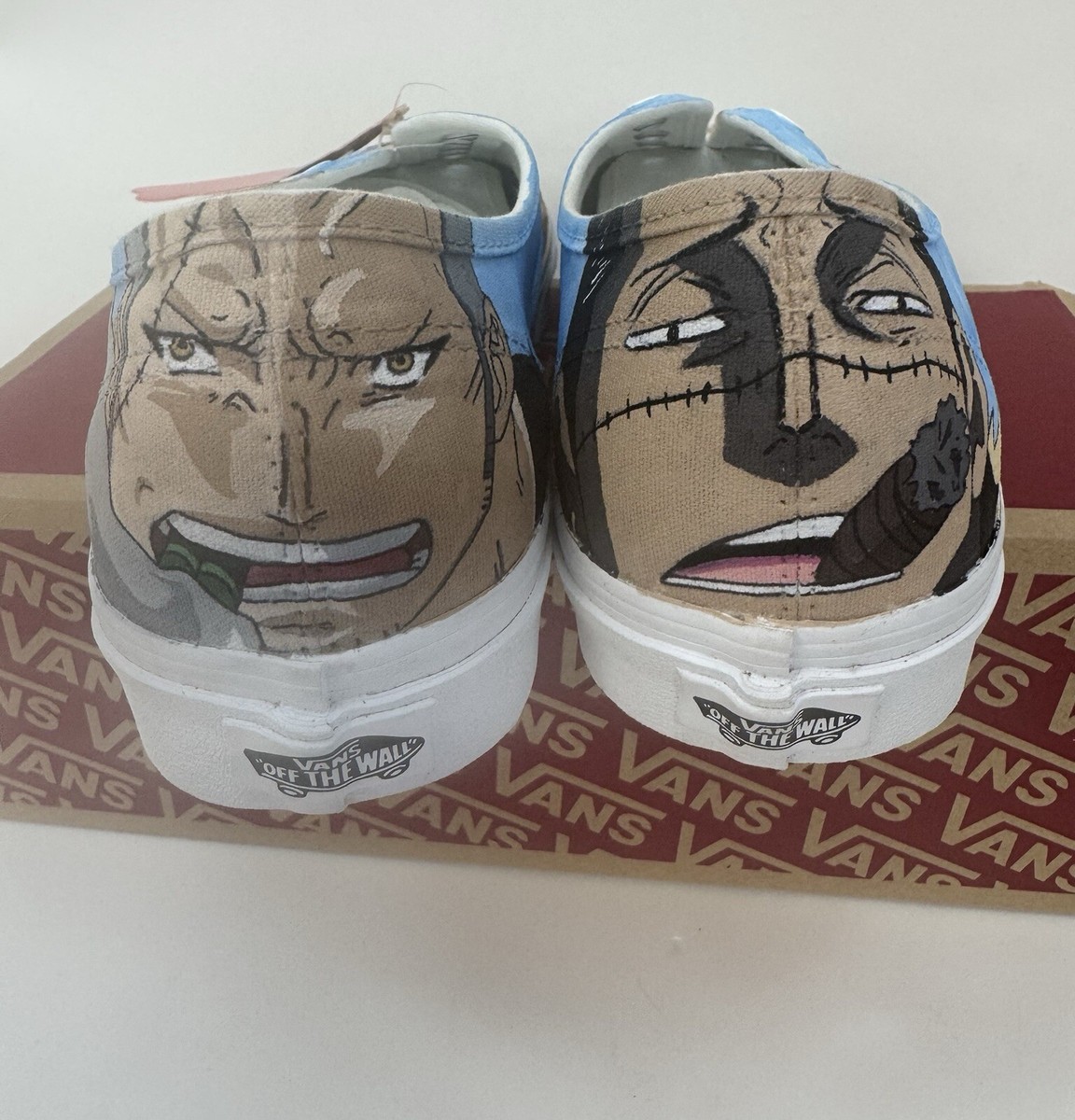 NIB VANS X One Piece Luffy & Nami Anime Authentic Custom Shoes