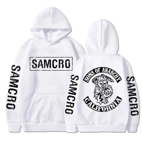 Sons of Anarchy SAMCRO Gráfico Sudadera con Capucha Hombre Ropa de Calle Otoño Hombres Mujeres Alto - Imagen 13 de 23