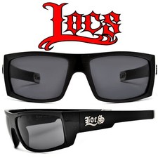 MENS LOCS OG GANGSTER LOWRIDER CHOLO DARK BLACK SHADES SUNGLASSES
