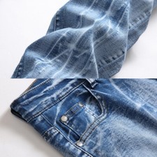 Men Distressed Skinny Jeans Denim Pants Biker Moto Trouser Hiphop Straight