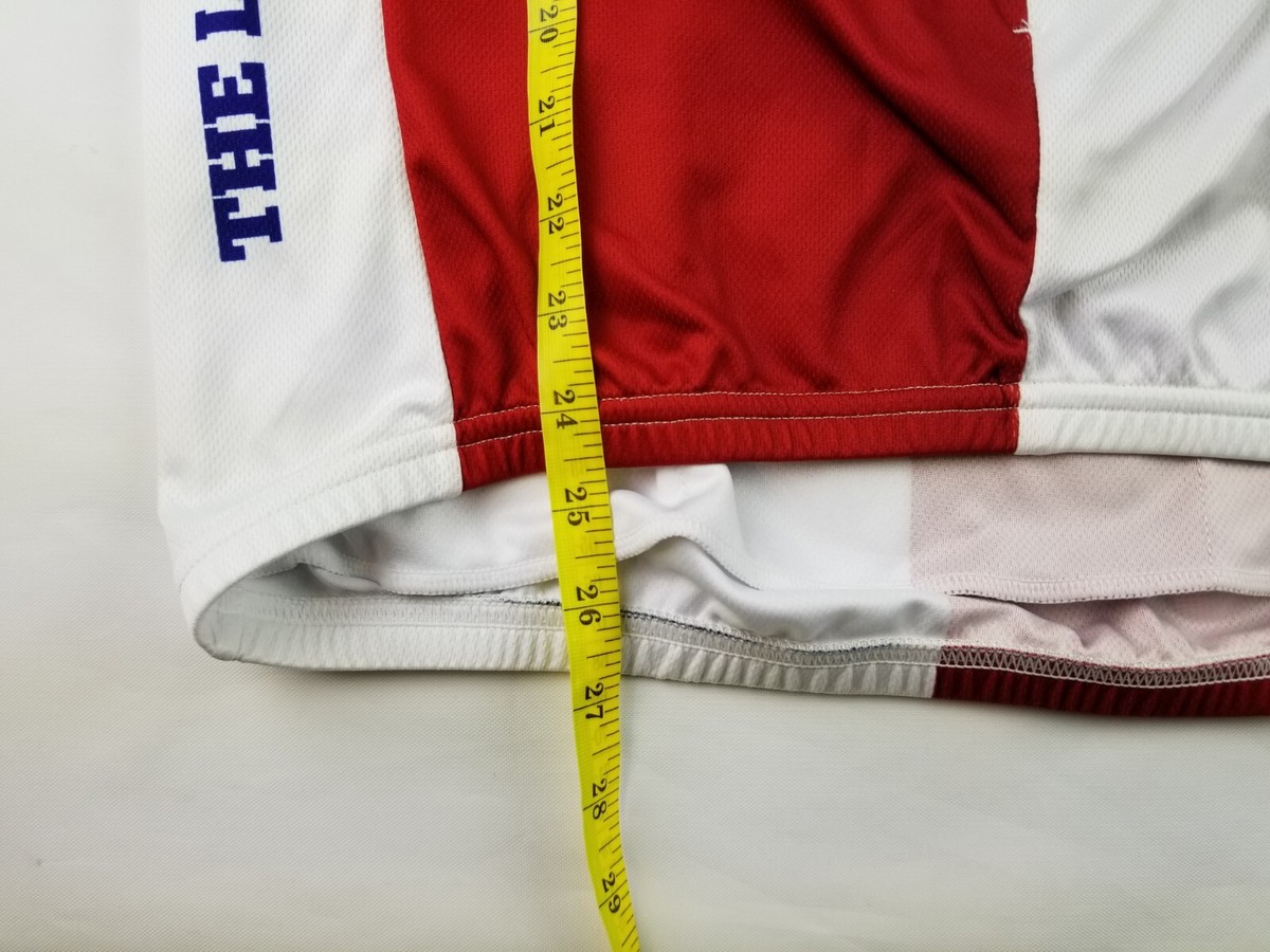 Maillot De Vélo Design Bleu Orange Bandes-Blanches | Vêtements