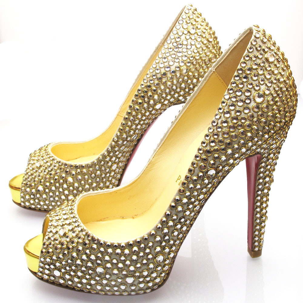 C. Louboutin Very Rich 120 Ring strass EU36.5 Louboutin Vendome Strass 120 B 417bce C. Louboutin Very Rich 120 Ring strass EU36.5 Louboutin Vendome Strass 120 B 417bce