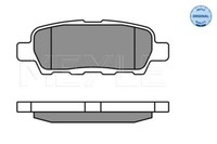 Meyle 025 238 7114/W Bremsbelagsatz, Scheibenbremse FüR Infiniti