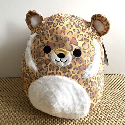SQUISHMALLOWS NWT $47 Cherie Saber Tooth Tiger 16'' Squishy Soft Plush Toy ST7