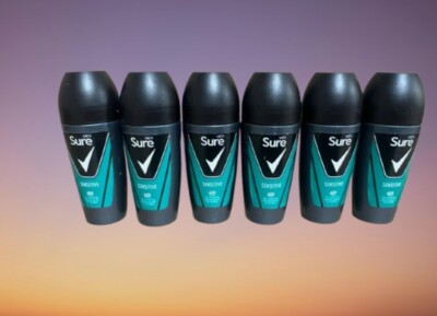 Sure Men Sensitive Roll-On Anti-Perspirant Deodorant 50ml (Pack of 6)