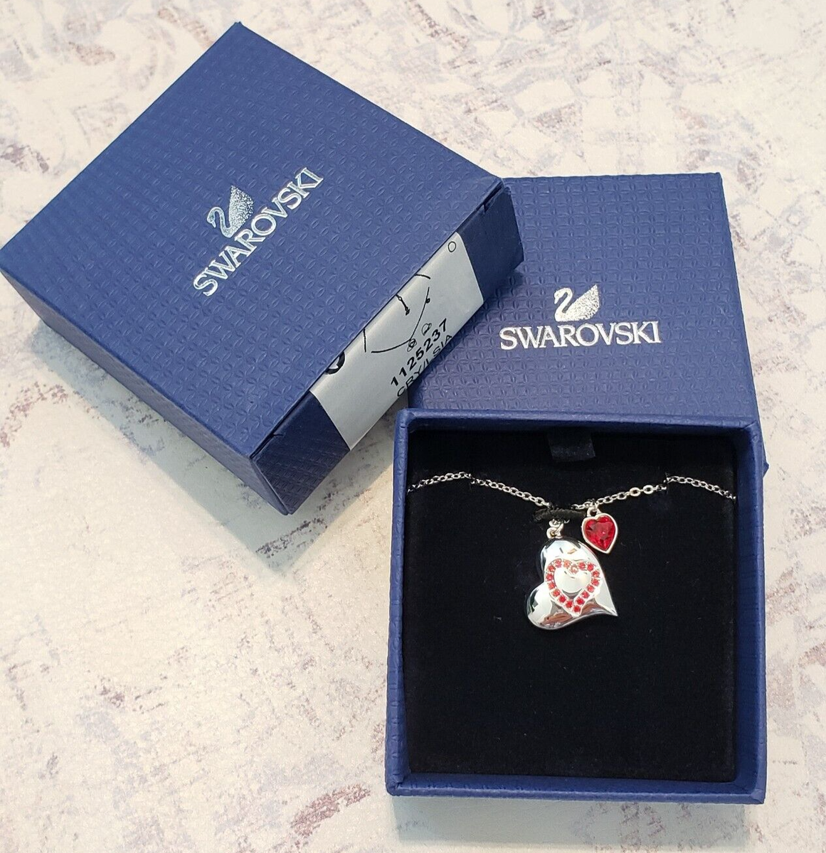 Swarovski Heart Truth Pendant Necklace - 1125237 | eBay