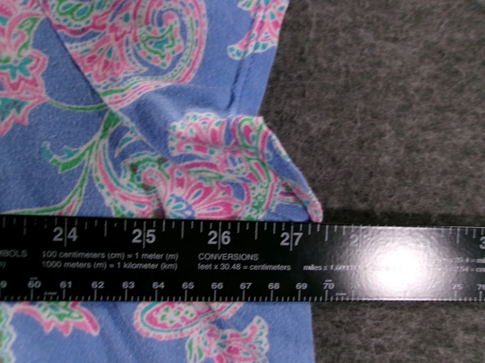 Top Croft Barrow Mujer 3X Púrpura Plisado Babero Playa Costal Causal Salón Foto 3 de 4