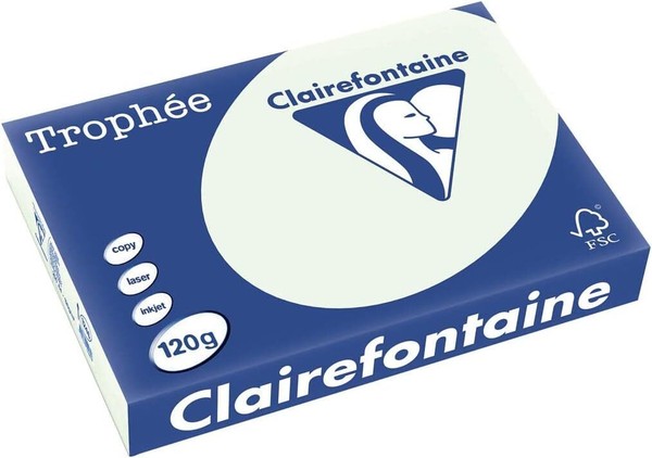 Clairefontaine TrophéE LindgrüN 120G/M² DIN-A4 - 250 Blatt Farbiges Papier-image