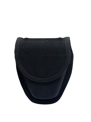 Black Tact Gear Belt Handcuff Holster Holder Nylon