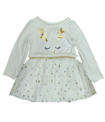 Cat & Jack Girl's Reindeer Christmas Dress Size 2T | eBay