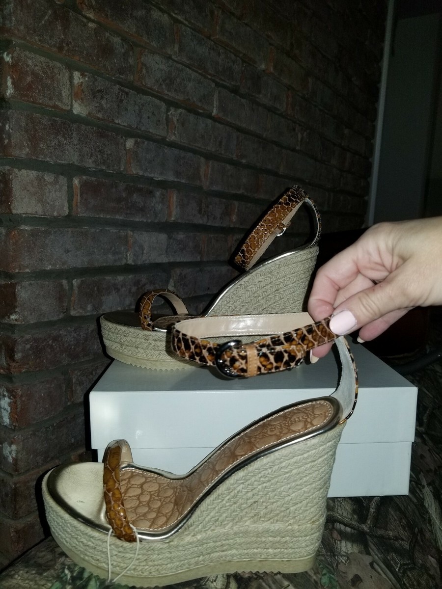 Sandales à Talon Zébrées Dibrera By Paolo Zanoli Pointure 37 - Occasion - Beige