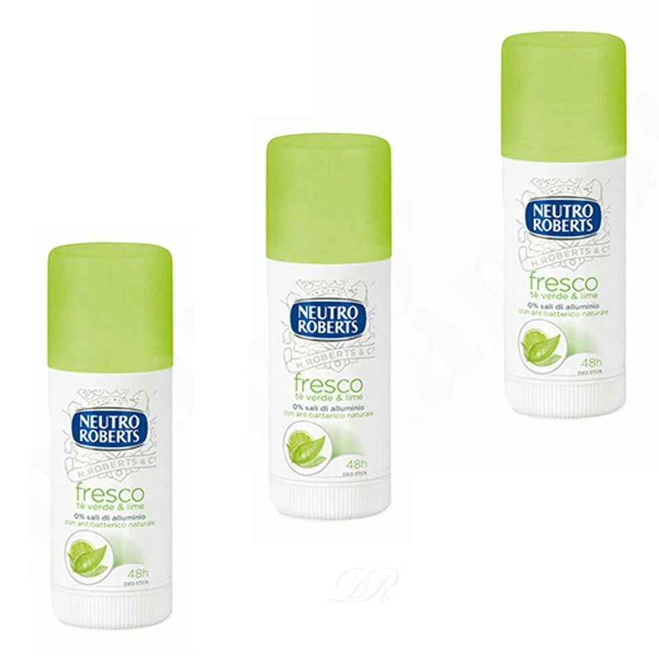 Neutro Roberts fresco Deostick grüner tee und lime 3x 40 ml