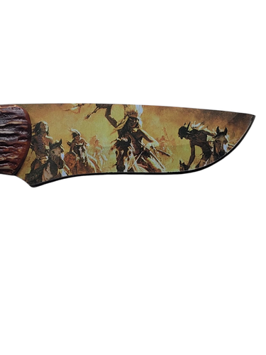 Wild Outdoors Stainless American Indian - Native American Display Knife in Box - Picture 8 of 14