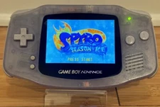 Nintendo Game Boy Advance Console with New IPS Screen and more - Clear Glacier